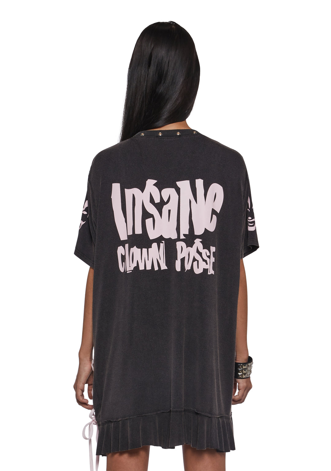 Dolls Kill x Insane Clown Posse Washed Oversized Tee - Black - Image 6