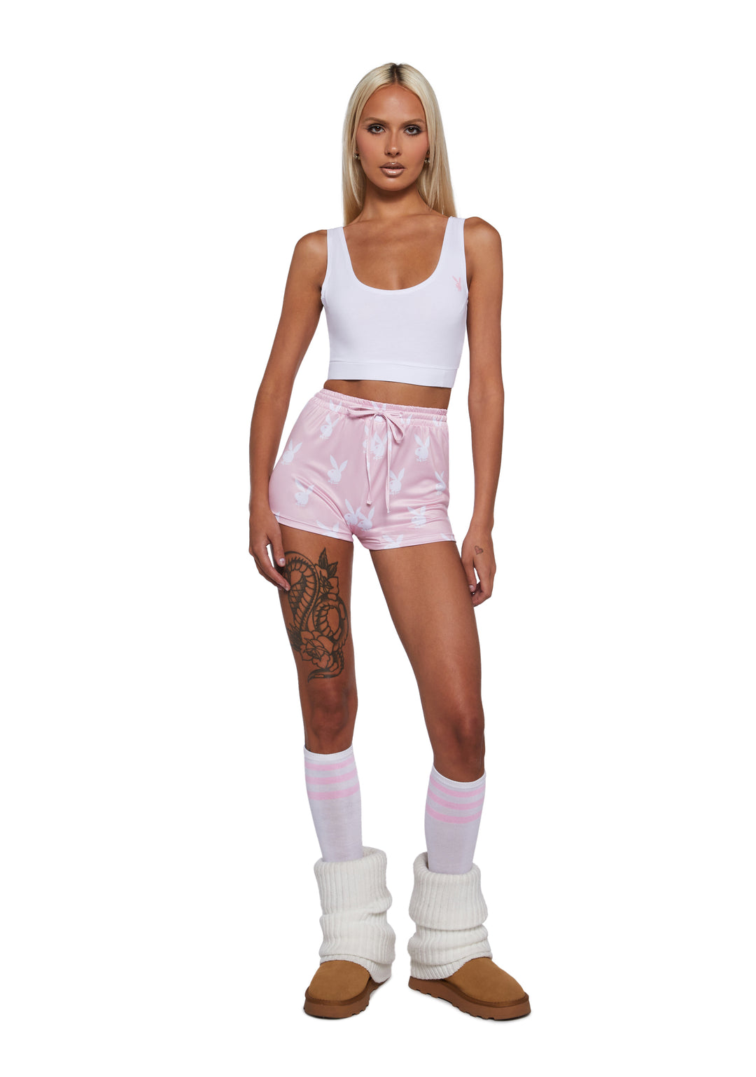 Womens Sexy Playboy Slumber Bunny Set - Pink - Image 2