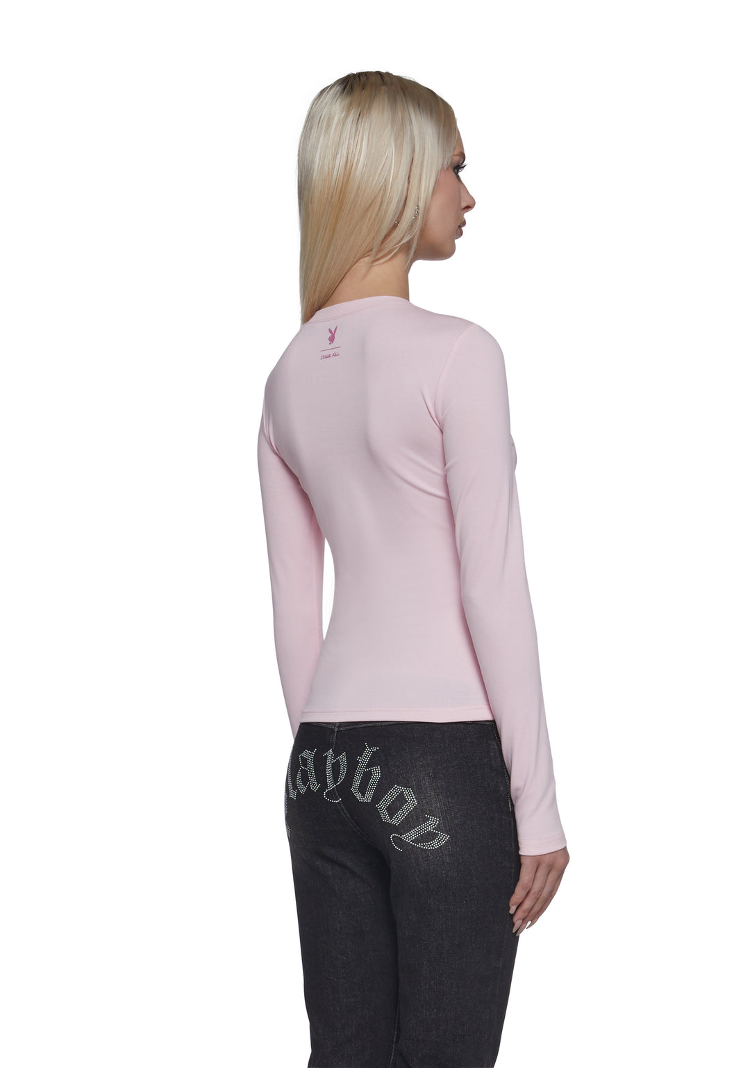 Playboy by Dolls Kill Bunny Of The Year Long Sleeve Tee - Pink - Image 4