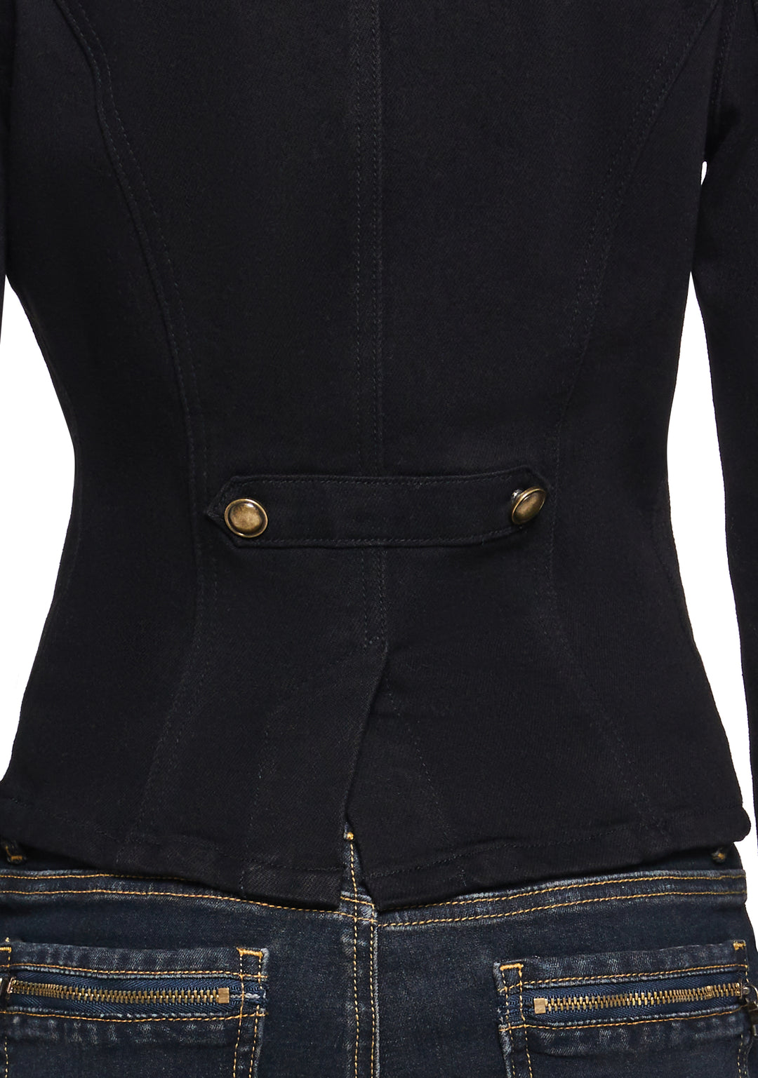 Womens Stretch Twill Jacket Widow - Black - Image 7