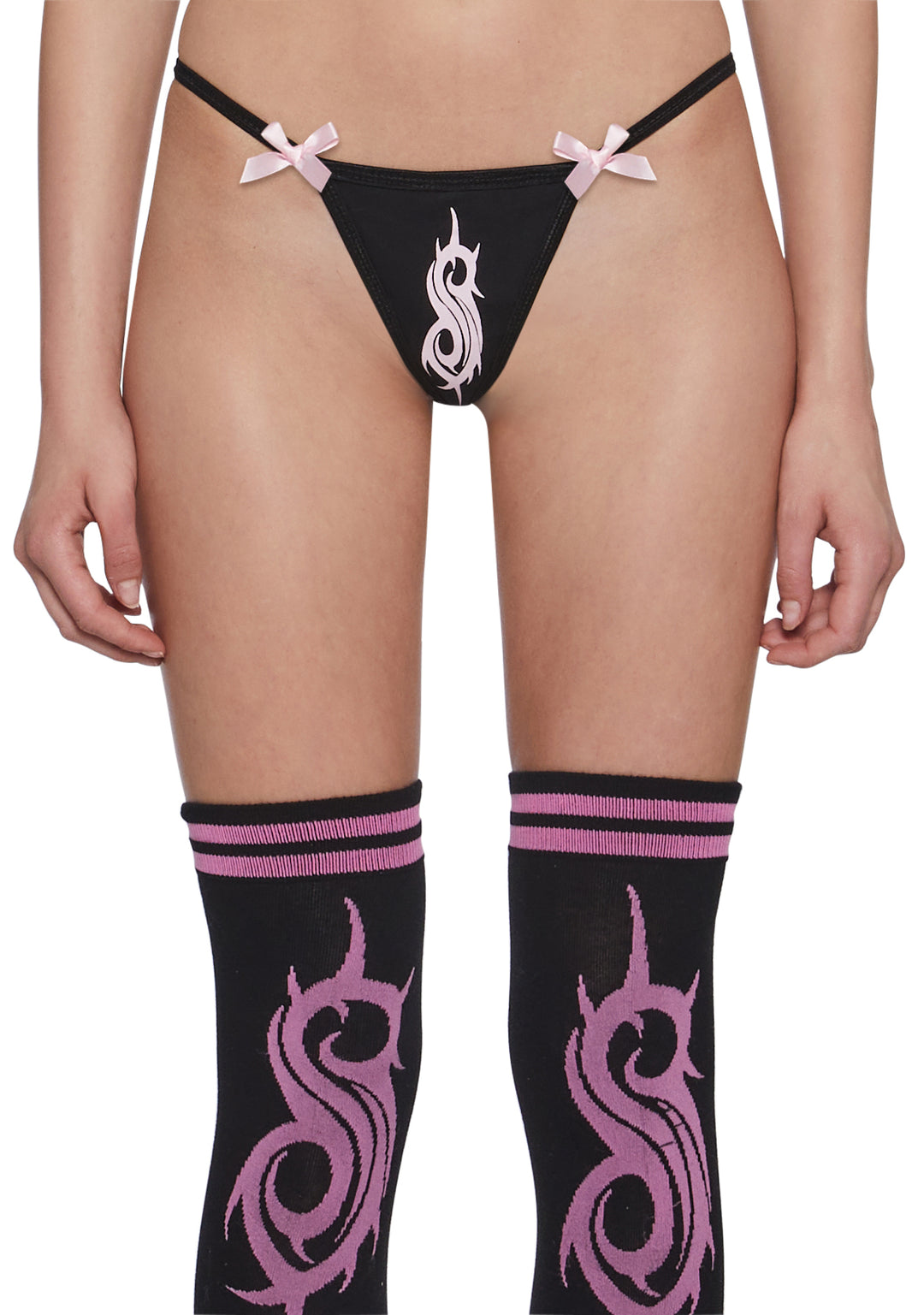 Dolls Kill x Slipknot Thong Panty - Black - Image 5