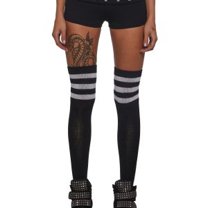 Womens Studded Foldover Mini Shorts Generation Kiss - Black