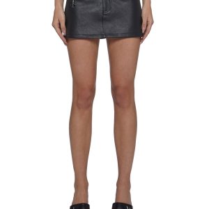 Playboy by Dolls Kill Womens Belted Micro Skirt - Black