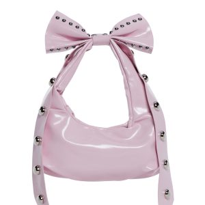 Oversized Bow Shoulder Bag Sugar Thrillz - Pink