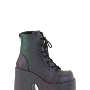 Camel-203 Platform Ankle Boots