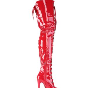 Jubilant-4012 Platform Crotch Boots-Red