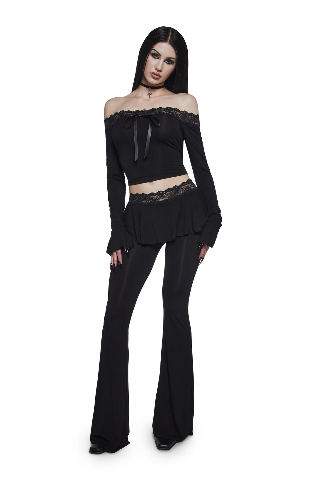 Dark Embraces Off The Shoulder Top - Image 2
