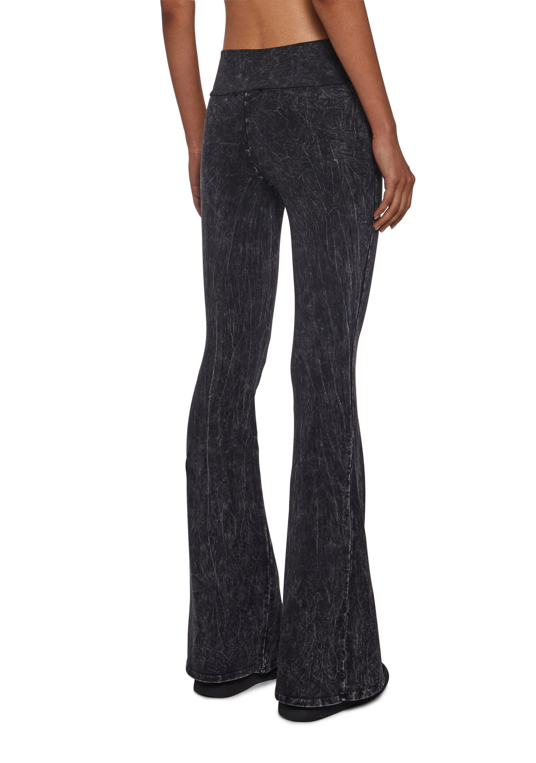 Cotton Washed Flared Pants Current Mood - Black - Image 4