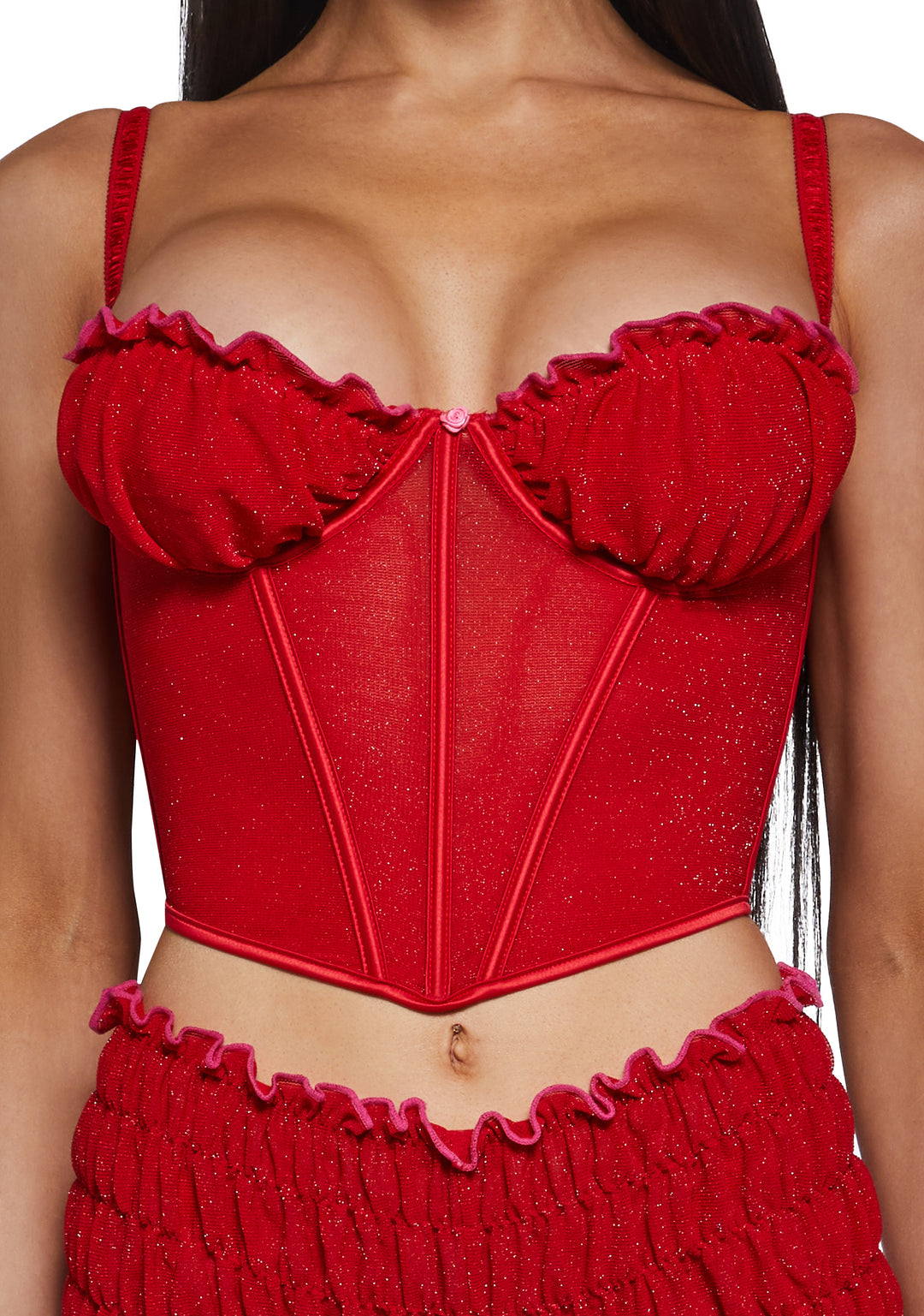 Shimmer Nights Bustier Lingerie Set - Image 5