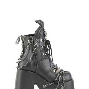 Camel-64 Platform Ankle Boots