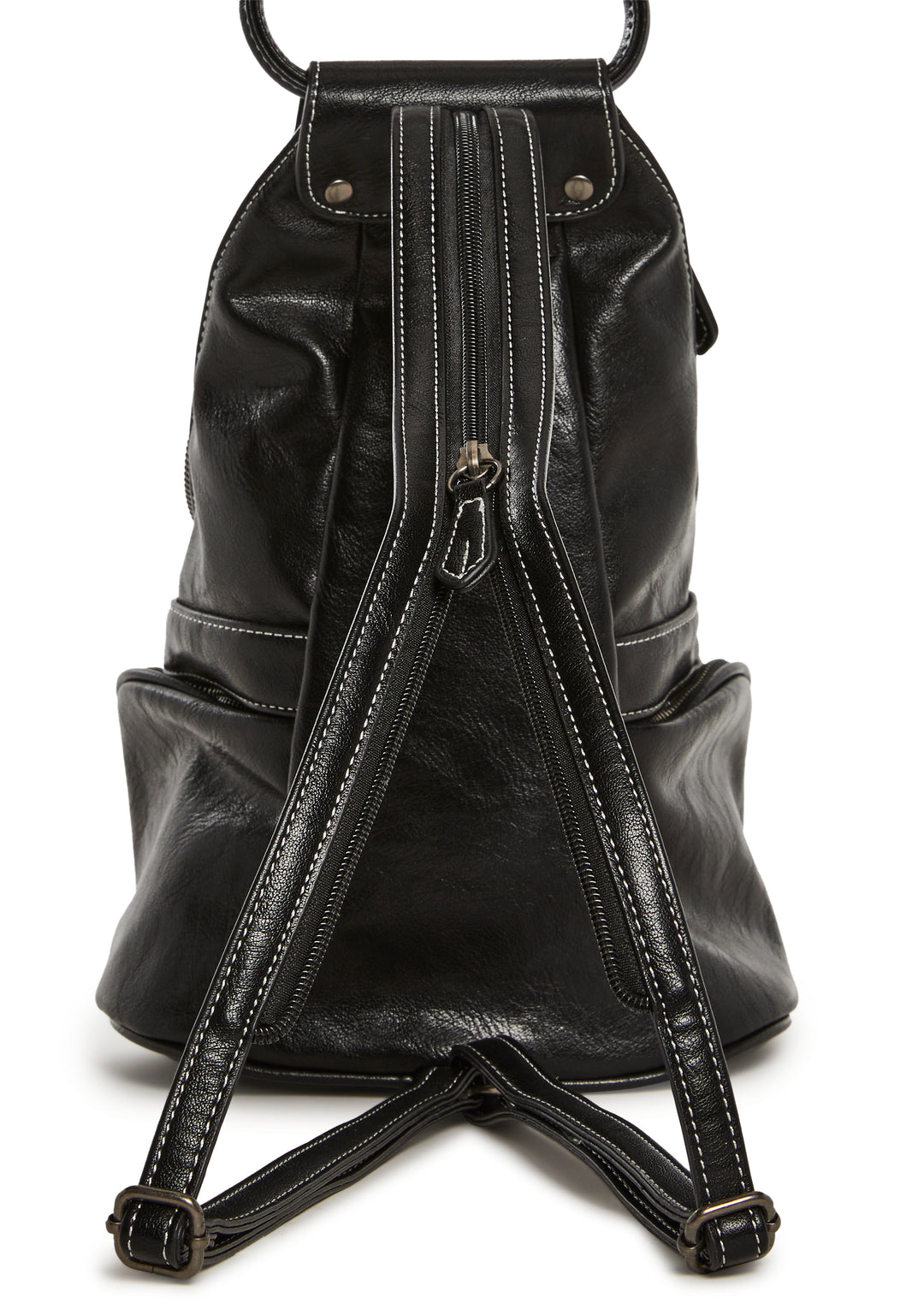 Zippered Pocket Backpack Current Mood - Black - Image 7