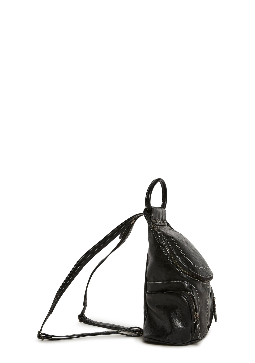 Zippered Pocket Backpack Current Mood - Black - Image 6