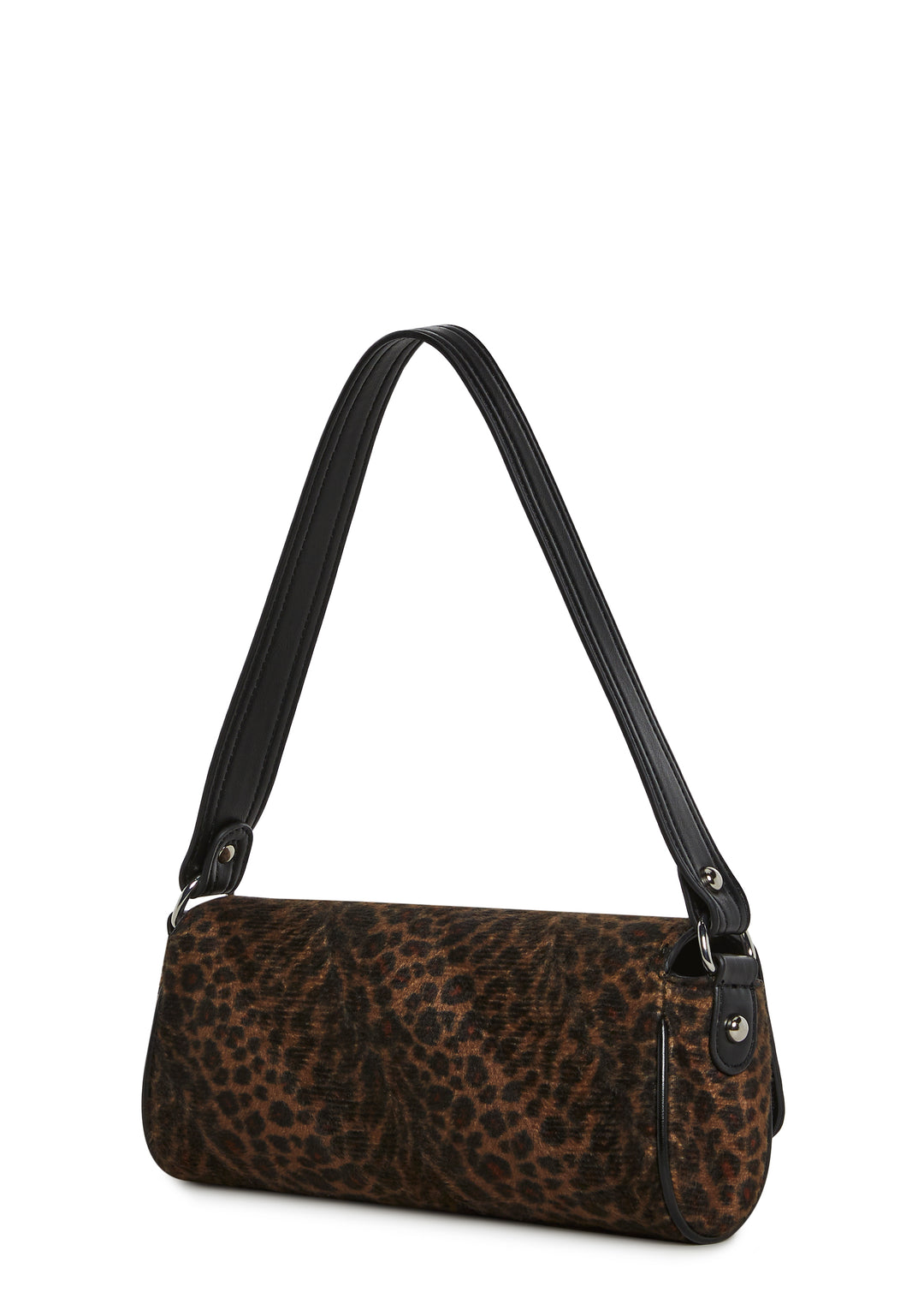 Faux Fur Leopard Shoulder Bag Current Mood - Multi - Image 4