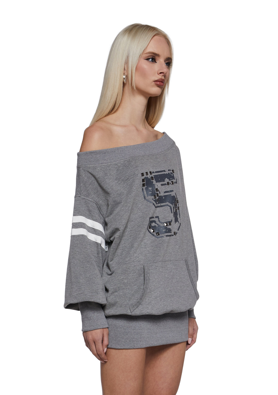 Team Spirit Off The Shoulder Dress - Image 3