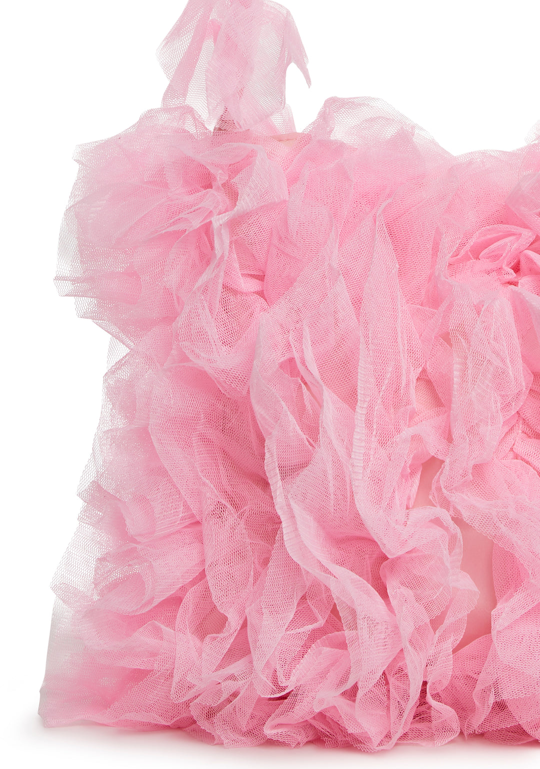 Womens Tulle Ruffled Shoulder Bag Sugar Thrillz - Pink - Image 2
