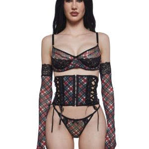 Plaid For You Lingerie Set