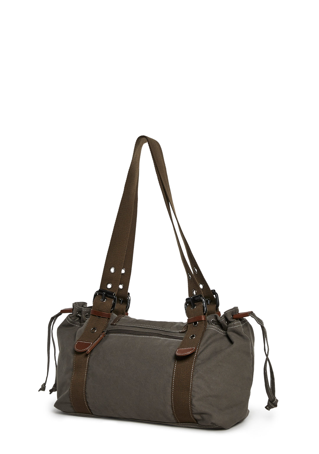 Dolls Kill x Twilight Bella Edward Forks Slouchy Canvas Shoulder Bag - Brown - Image 4