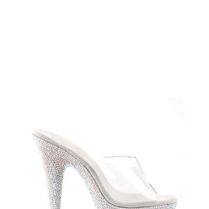Bejeweled-601DM Platform Slides-Silver