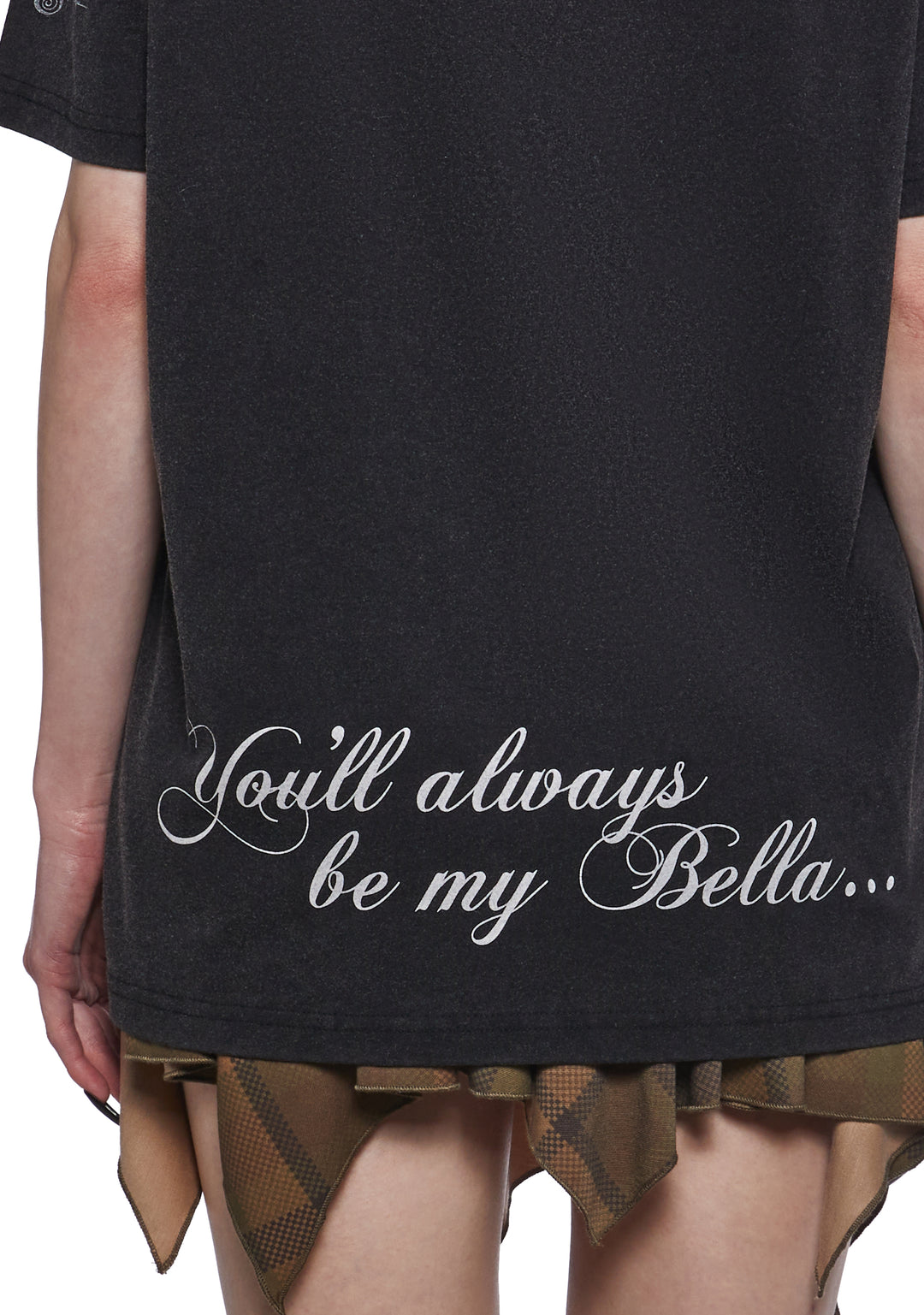 Dolls Kill x Twilight Edward Oversized Distressed Graphic Tee - Black - Image 5