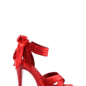Cocktail-568 Platform Criss Cross Straps Sandals-Red