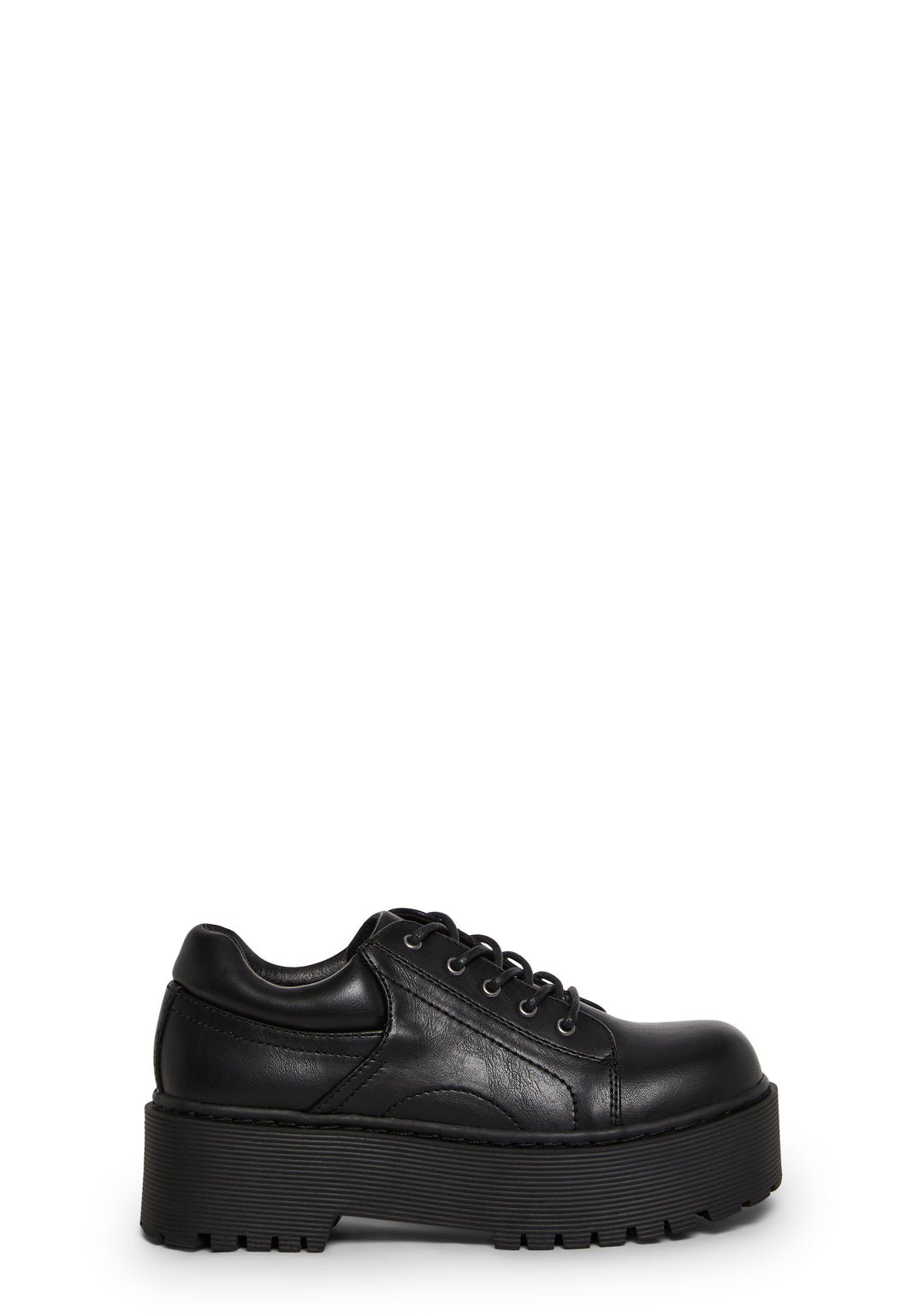 Vegan Leather Oxford Shoes Current Mood - Black