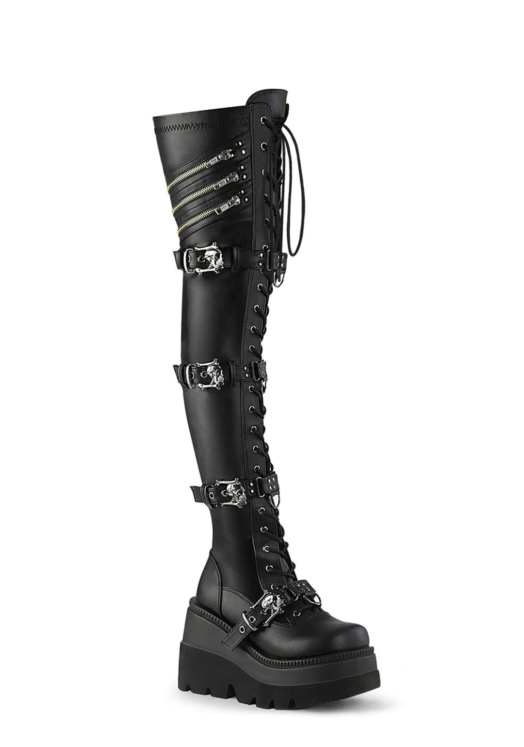 Shaker-420 Platform Thigh High Boots - Image 3