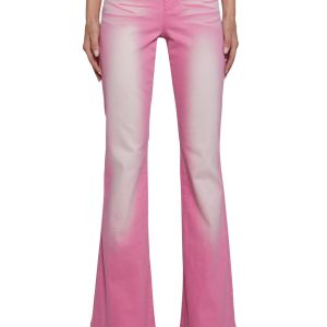 Elle Low Rise Jeans- Pink