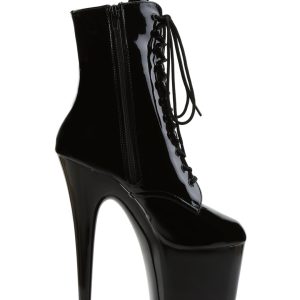 Flamingo-1020 Platform Ankle Boots-Black