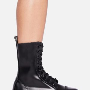 Demonia Riot 10 Leather Boots Black