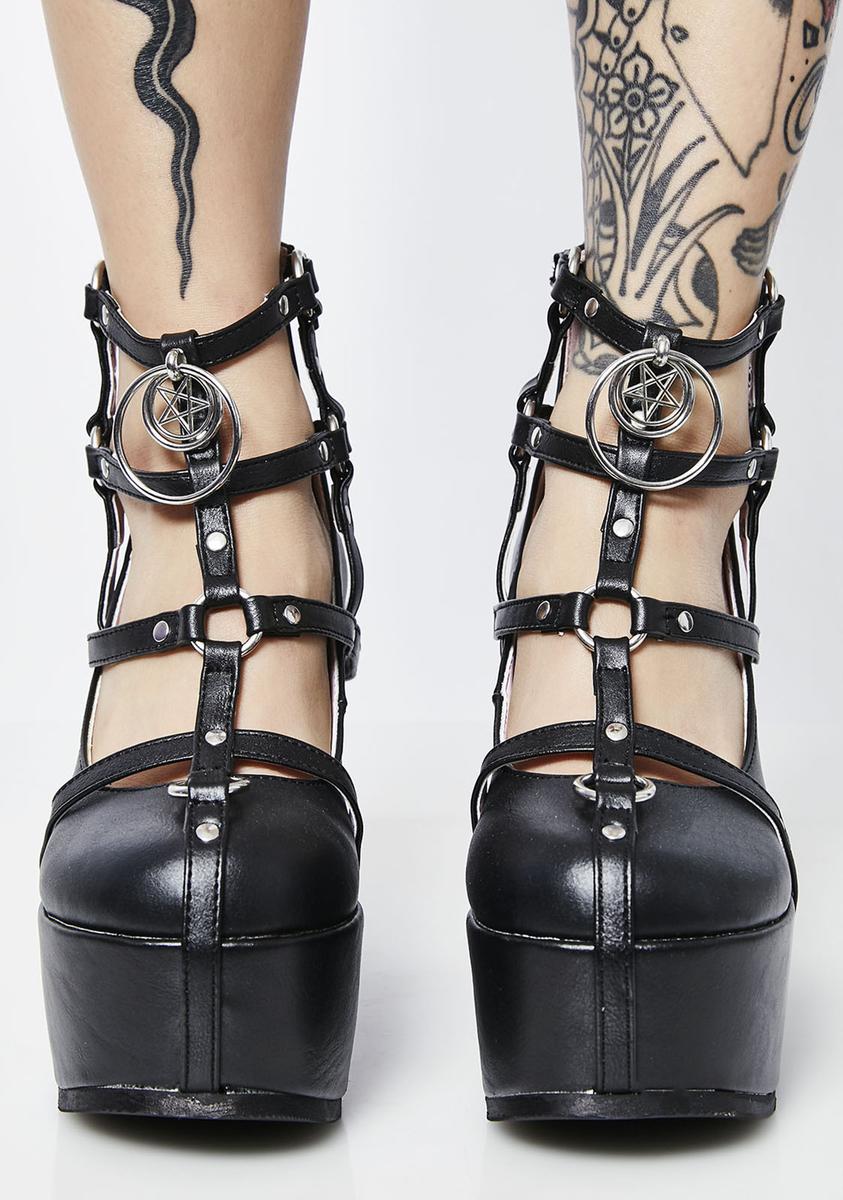 Poison-25-1 Platform Wedge Booties - Image 5