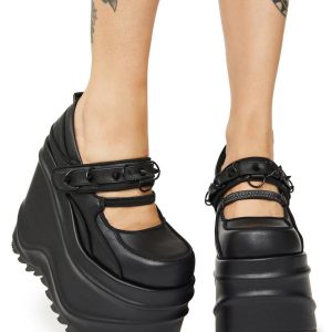 Demonia Stomp Ur Ego Platform Mary Janes