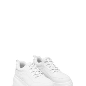 Koi Footwear Jennie Striker Chunky Bubble Trainers - White