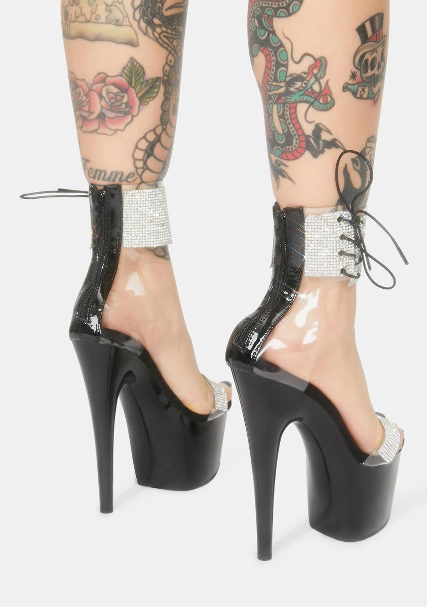 Adore-727RS Platform Ankle Cuff Sandals-Black - Image 4