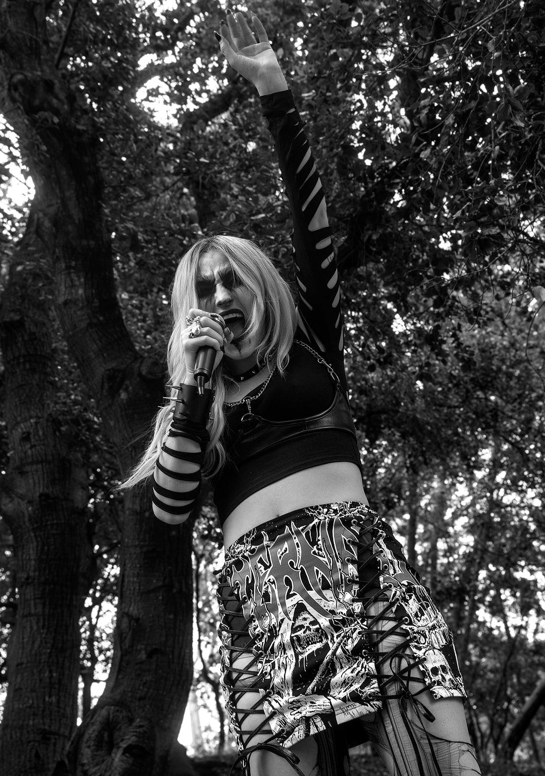 Widow Lace Up Skirt Mini Eternal - Image 5