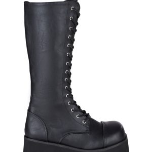 Trashville-502 Unisex Platform Knee High Boots
