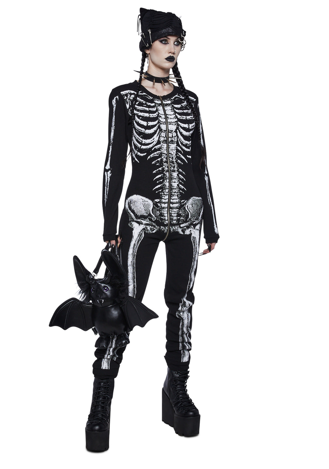 Halloween Skeleton Thermal Onesie - Image 5