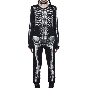Halloween Skeleton Thermal Onesie