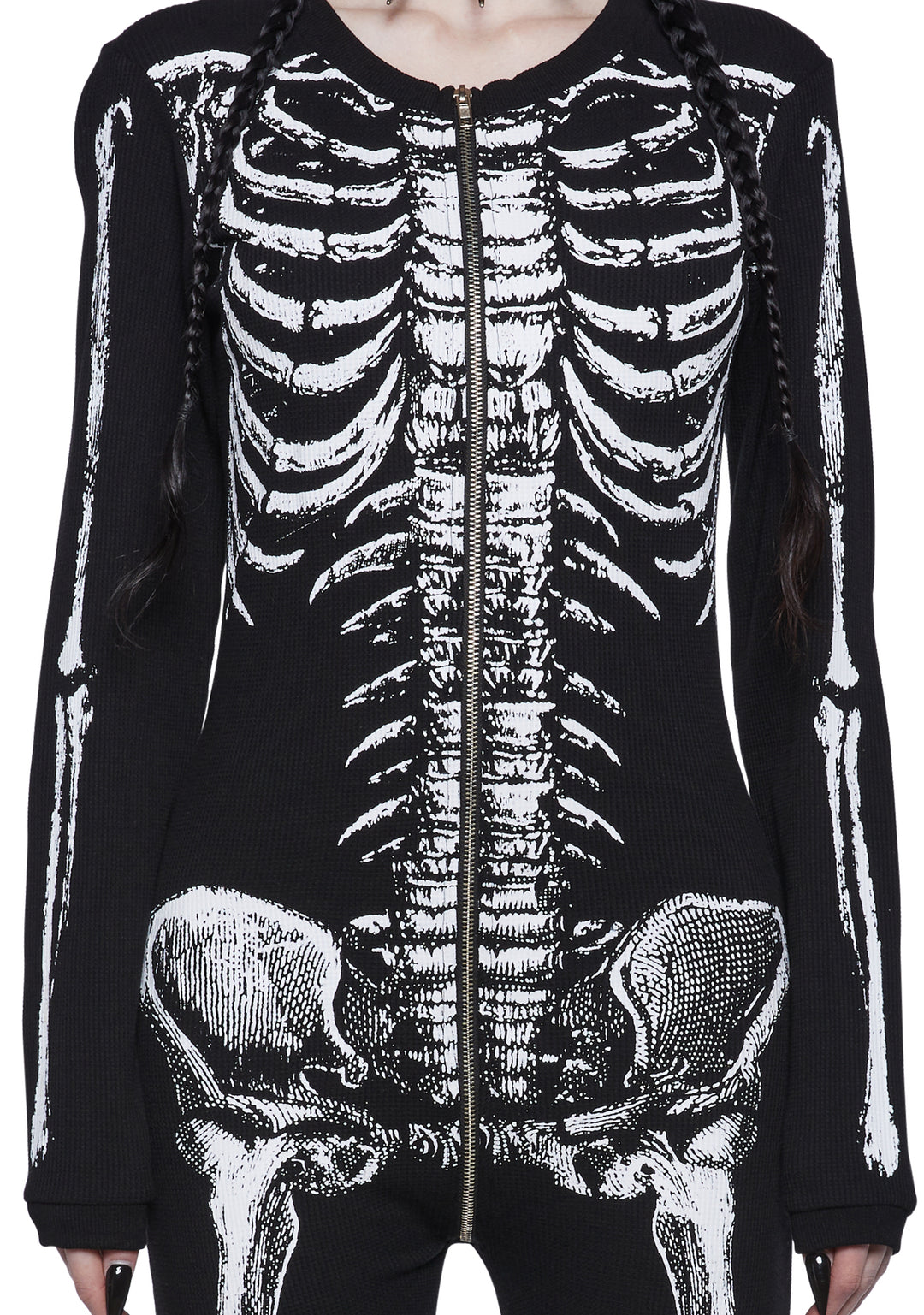 Halloween Skeleton Thermal Onesie - Image 2