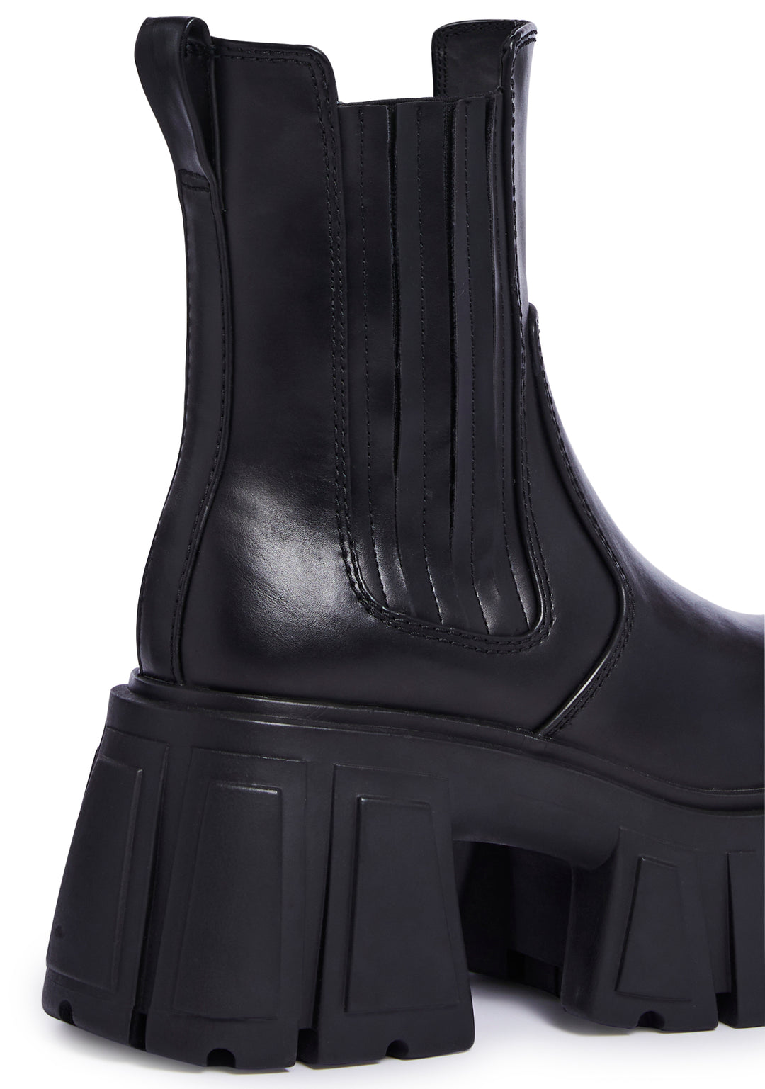 Current Mood Vegan Leather Ankle Boots - Black - Image 2