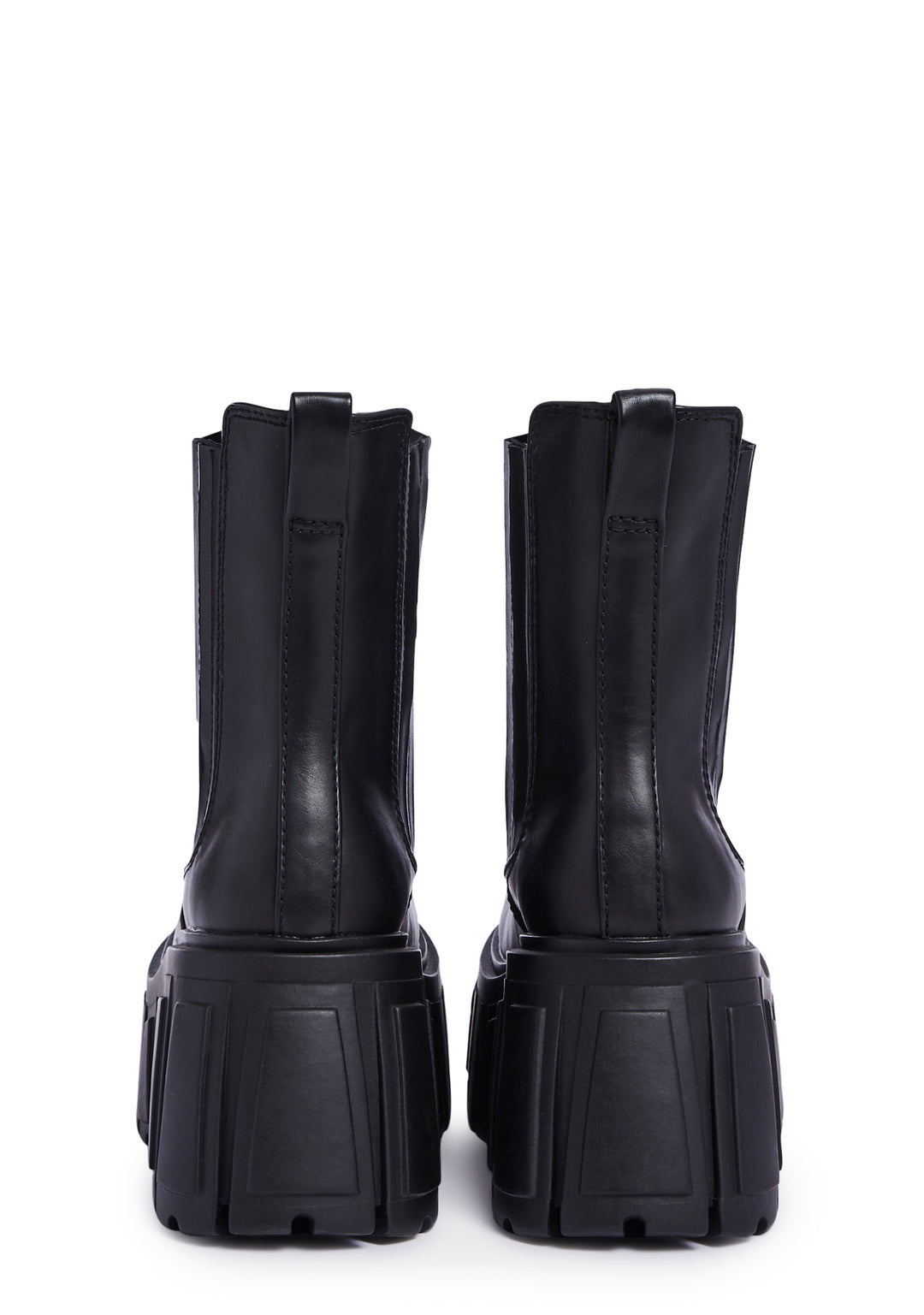 Current Mood Vegan Leather Ankle Boots - Black - Image 4