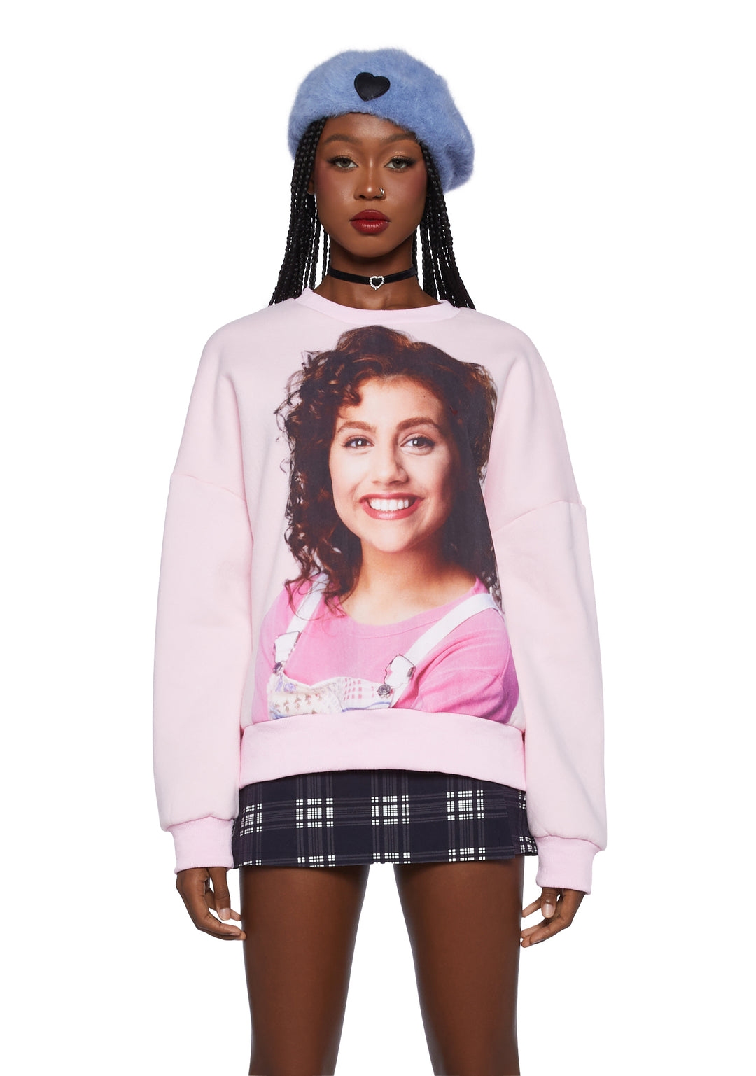 Dolls Kill x Clueless Tai Graphic Crewneck Sweatshirt - Pink