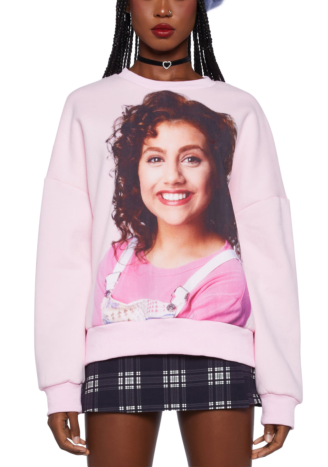 Dolls Kill x Clueless Tai Graphic Crewneck Sweatshirt - Pink - Image 5