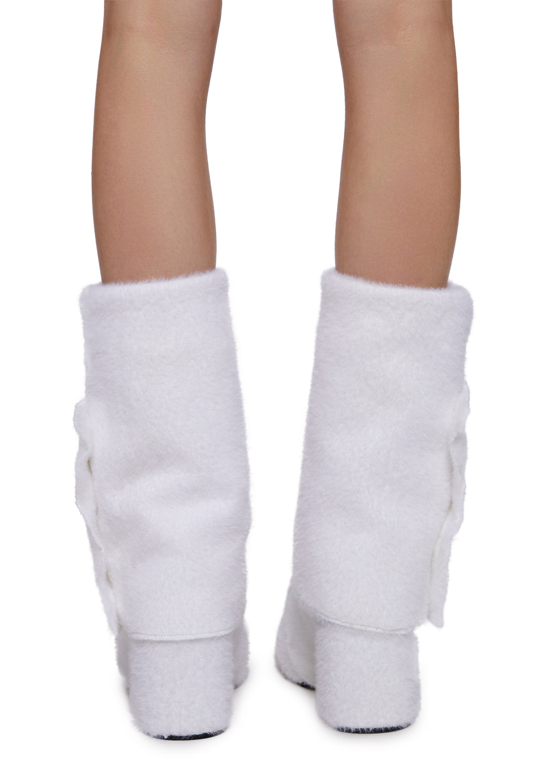 Sugar Thrillz Mohair Mary Janes With Leg Warmers - White - Image 4