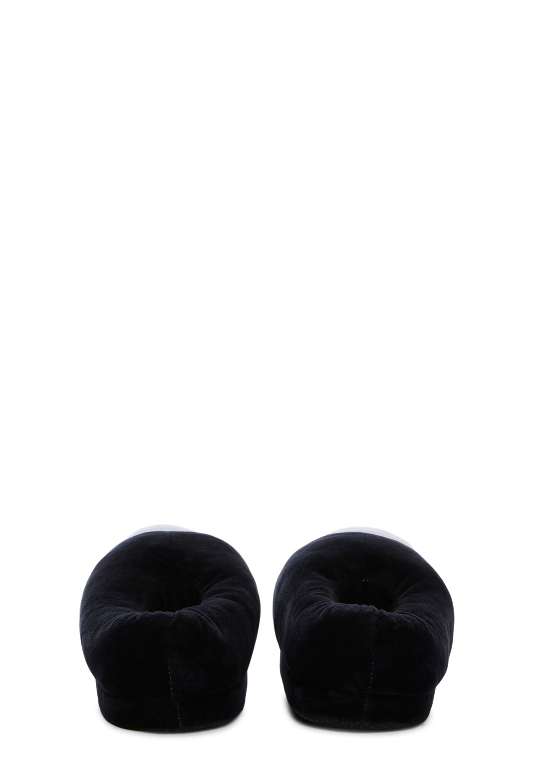 Rainbow Plush Slippers - Black - Image 4