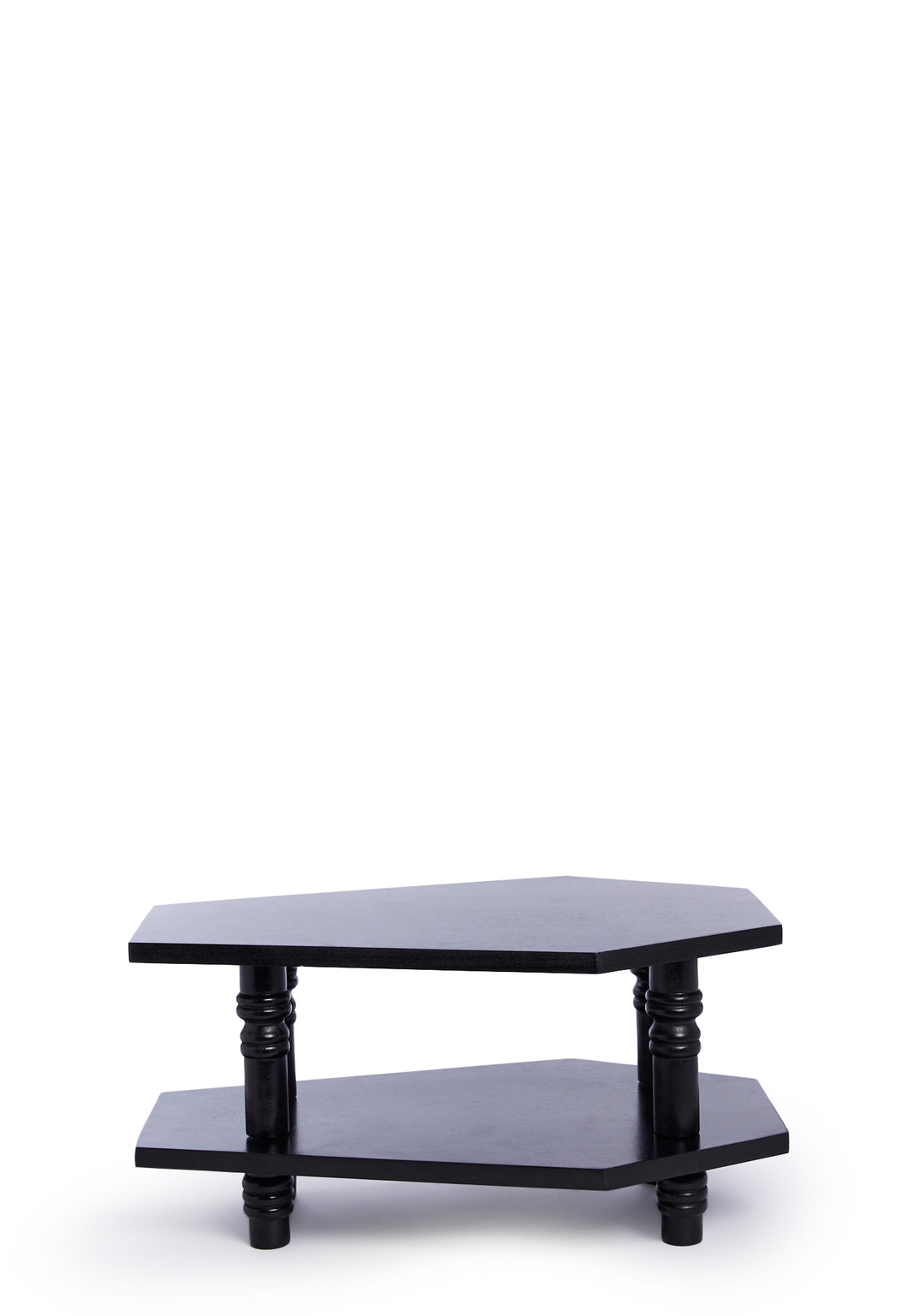 Dolls Home Coffin Double Decker Coffee Table - Black - Image 5