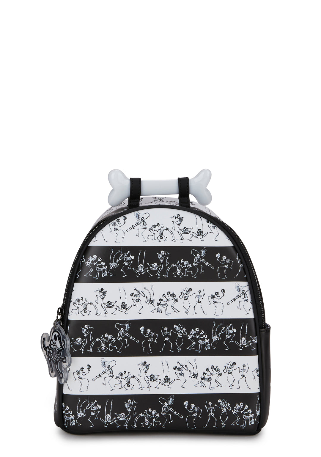 Dolls Kill x Corpse Bride Bonejangles Skeleton Backpack - Black/White - Image 2