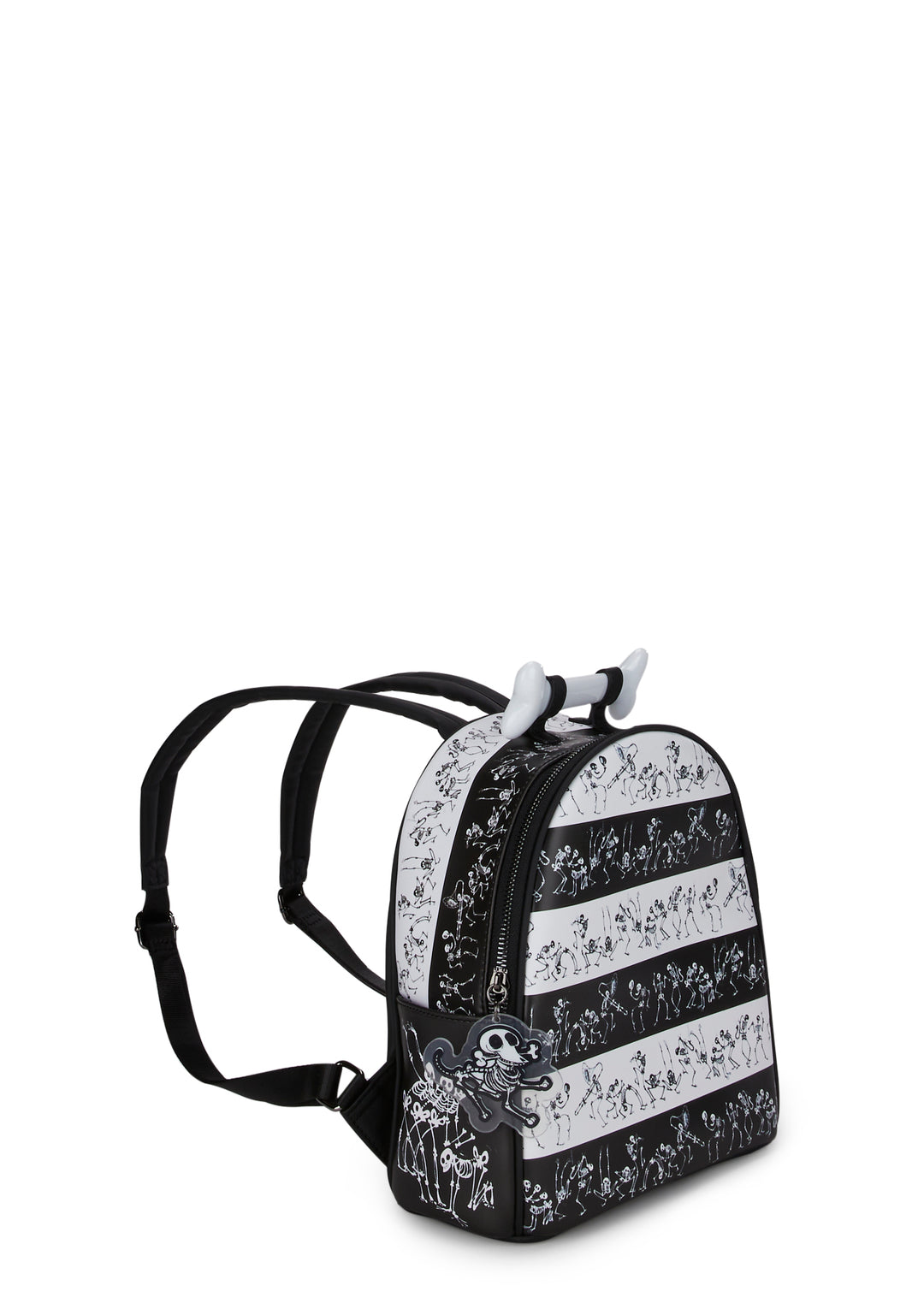 Dolls Kill x Corpse Bride Bonejangles Skeleton Backpack - Black/White - Image 3