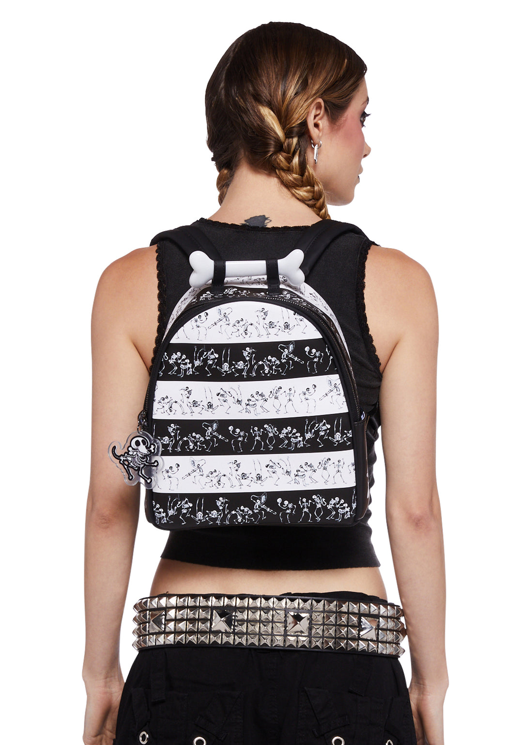 Dolls Kill x Corpse Bride Bonejangles Skeleton Backpack - Black/White