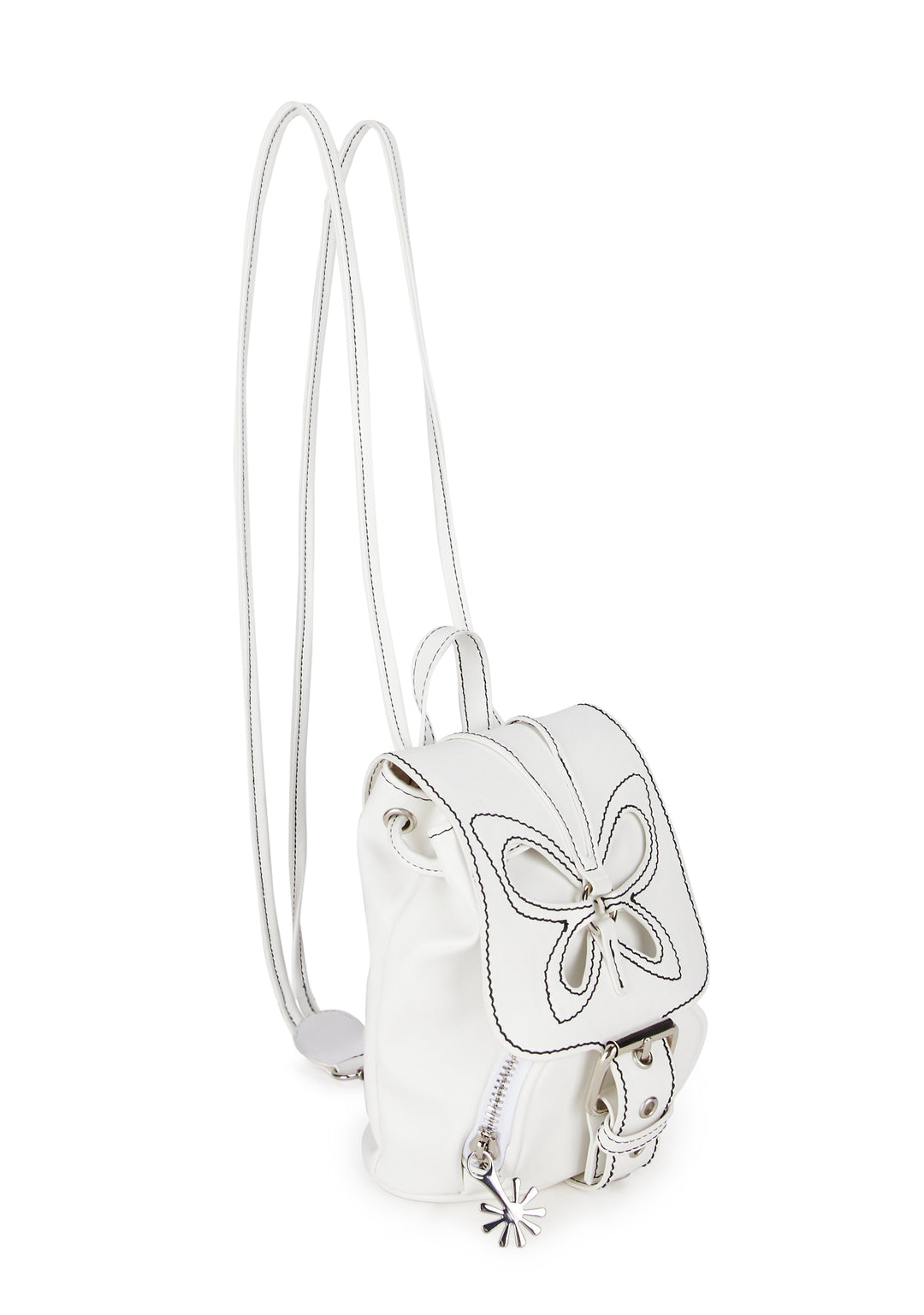 dELiA*s by Dolls Kill Butterfly Cut Out Mini Back Pack - White - Image 3