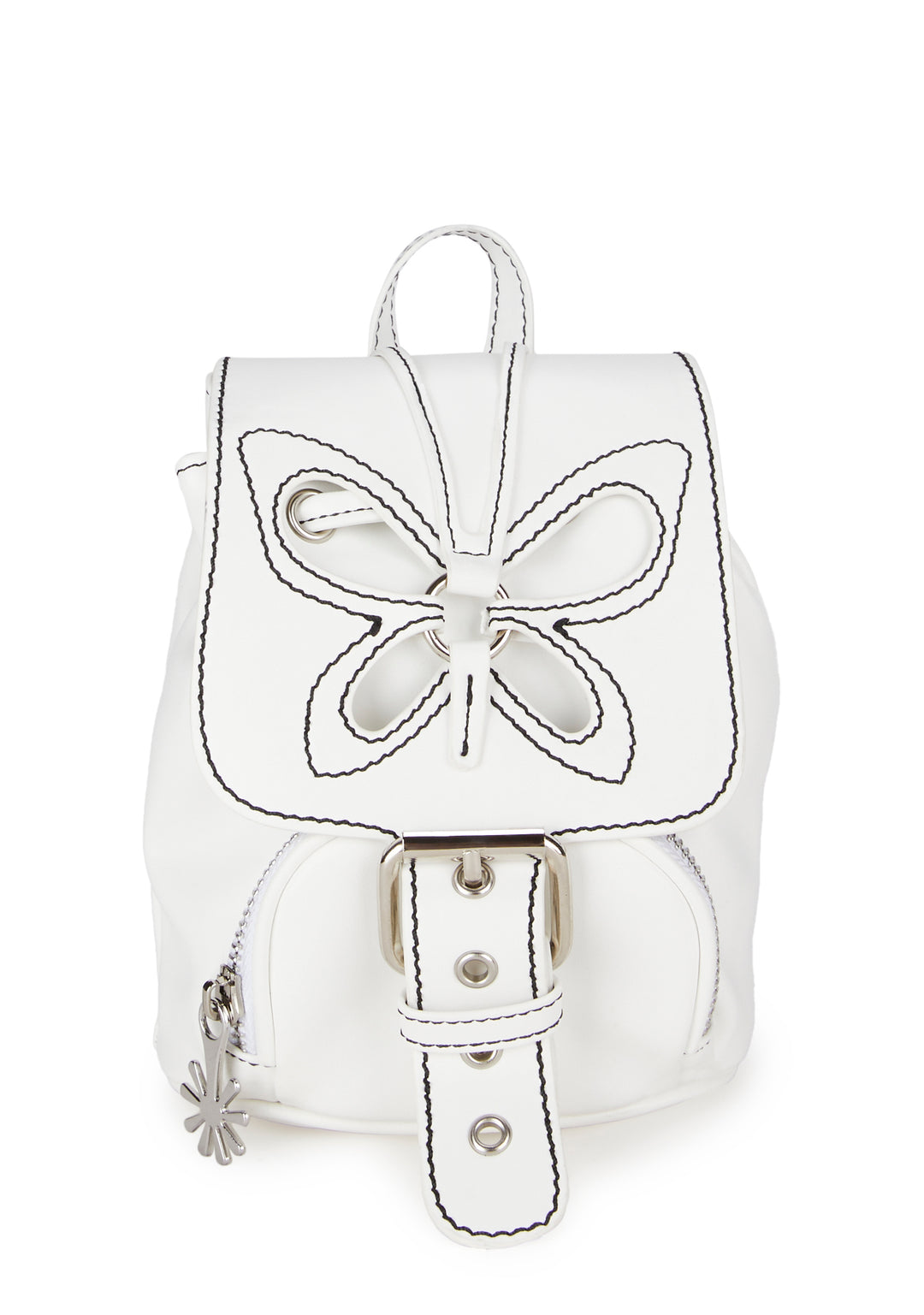 dELiA*s by Dolls Kill Butterfly Cut Out Mini Back Pack - White - Image 2